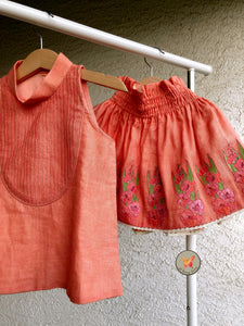 Gladiolus Appliqué Set- Peach