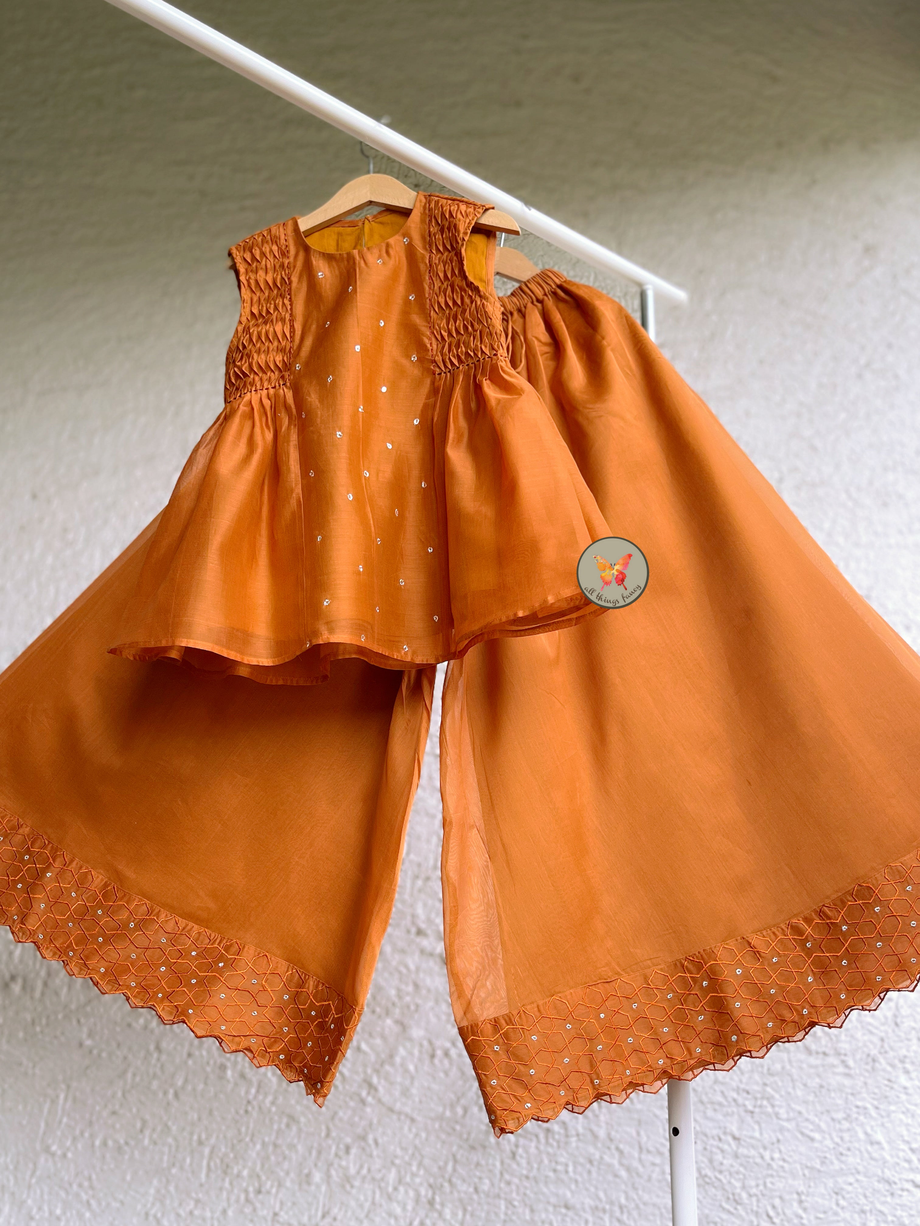 Geometric Sharara Set- Rust